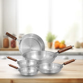 WESTPOINT Commercial Heavy-Duty Aluminium Fry Pan – Professional Grade for Gas Stoves