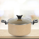 WESTPOINT Non-Stick Casserole Cooking Pan – Multi Color Golden Finish Premium Cookware