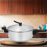 WESTPOINT Wok Pressure Cooker with Glass Lid – Fast & Healthy Cooking