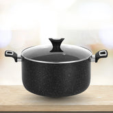 casserole westpoint black marble coated