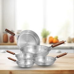 WESTPOINT Commercial Heavy-Duty Aluminium Fry Pan – Professional Grade for Gas Stoves