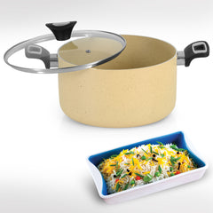 Non Stick Cooking Pan Cream
