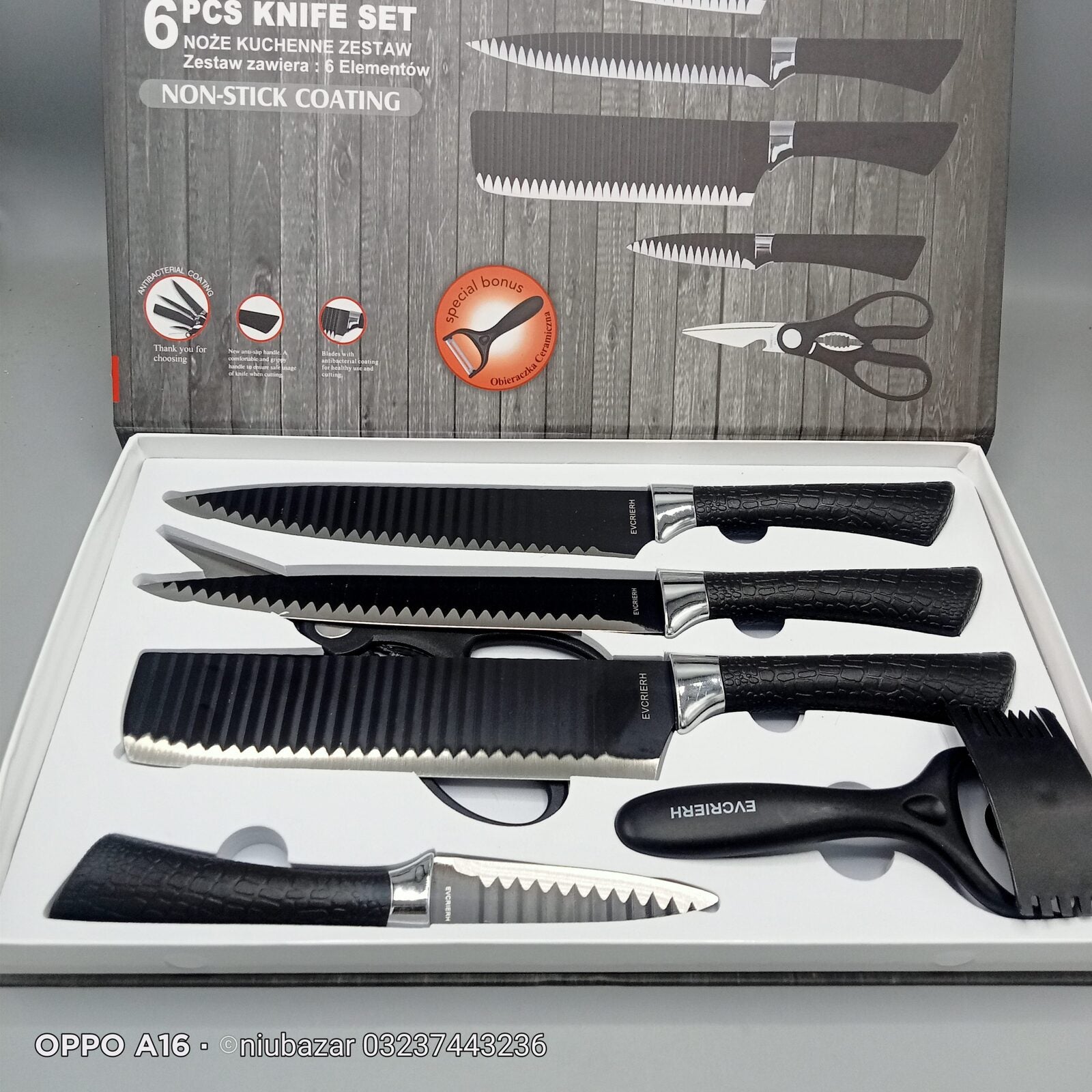 Non Stick Kitchen Knife Set