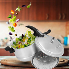 WESTPOINT Steamer Pressure Cooker – 2-in-1 Steam System Premium Cooker