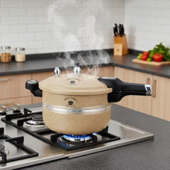 WESTPOINT Non-Stick Pressure Cooker – Golden Color Premium Cooker